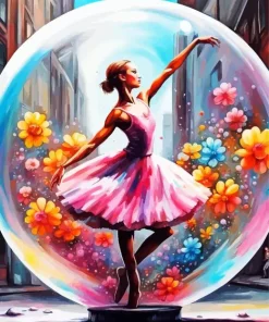 Bubble Ballerina Diamond Painting