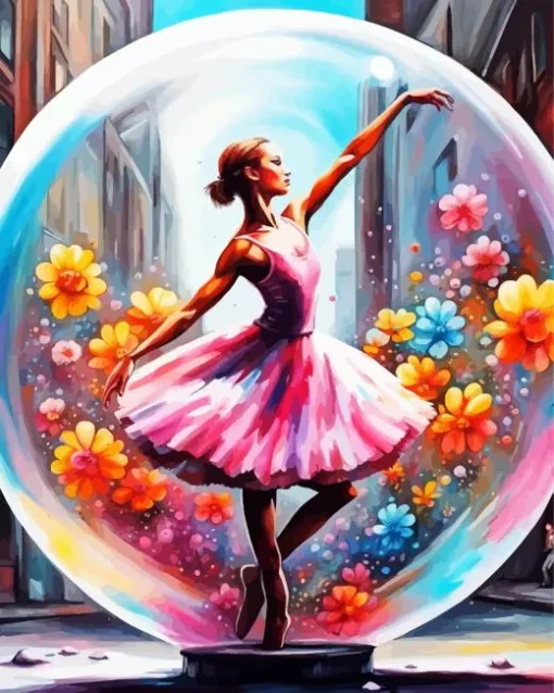 Bubble Ballerina Diamond Painting