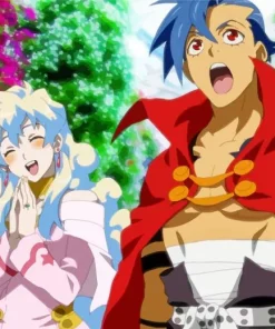 Kamina And Nia Teppelin Diamond Painting