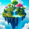 Aesthetic Floating Land Art Diamond Painting