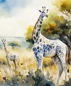 Albino Giraffe Diamond Painting