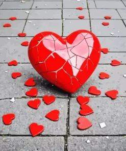 Broken Heart Diamond Painting