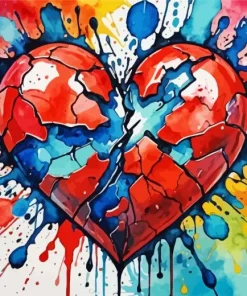 Broken Heart Art Diamond Painting