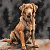 Brown English Labrador Diamond Painting