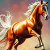 Brown Stallion Diamond Painting