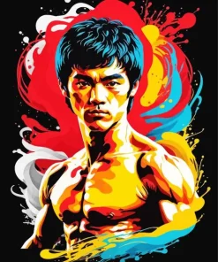 Bruce Lee Pop Art Diamond Painting