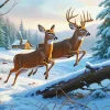Buck And Doe Diamond Painting