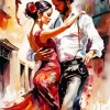 Cool Flamenco Couple Dancers Diamond Painting