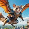 Cool Flying Squirrel Art Diamond Painting