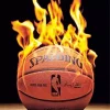 Flaming Basketball Art Diamond Painting
