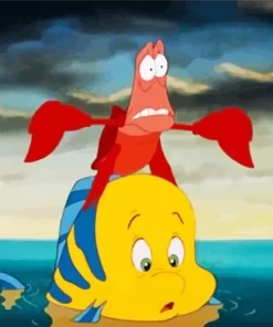 Flounder And Sebastian Diamond Painting