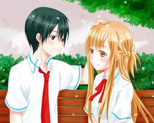 Kazuto Kirigaya And Asuna Yuuki Diamond Painting
