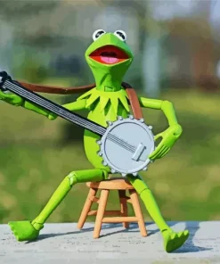 Kermit Playing Banjo Diamond Painting