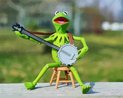 Kermit Playing Banjo Diamond Painting