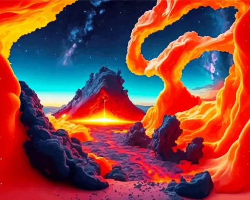 Lava Art Diamond Painting