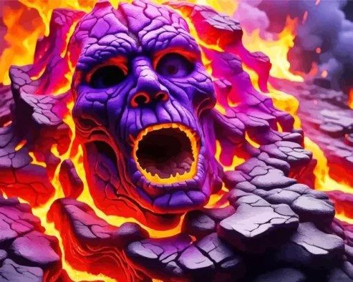 Lava Face Diamond Painting