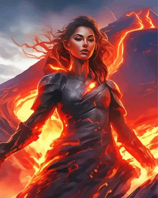 Lava Lady Diamond Painting
