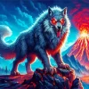 Lava Werewolf Diamond Painting