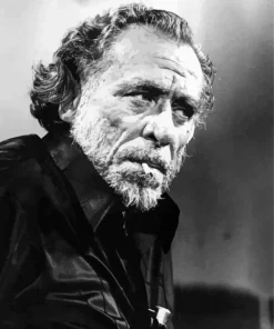 Black And White Charles Bukowski Diamond Painting