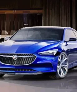 Dark Blue Buick Car Diamond Painting