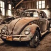 Old Bug Car Diamond Painting