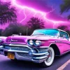 Pink Buick Riviera Diamond Painting