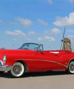 Red 1953 Buick Skylark Diamond Painting