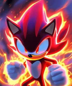 The Red Sonic Diamond Painting