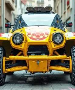 Yellow Buggy Diamond Painting