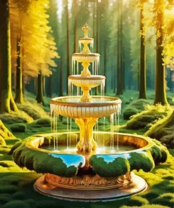 Aesthetic Fountain Diamond Painting
