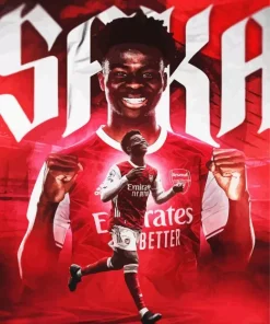 Bukayo Saka Arsenal Diamond Painting