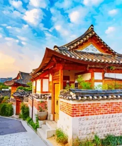 Bukchon Hanok Village Diamond Painting