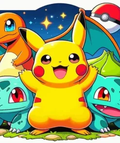 Bulbasaur Charmander Squirtle Diamond Painting