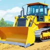 Bulldozer Tractor Diamond Painting