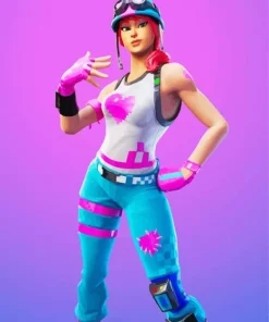 Bullseye Pixel Heart Fortnite Diamond Painting