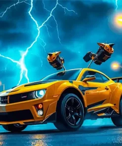Bumblebee Car Diamond Painting
