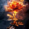 Burning Flower Diamond Painting