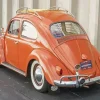 Burnt Orange Vw Beetle Diamond Painting