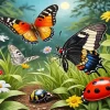 Butterflies And Ladybugs Diamond Painting