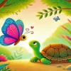 Butterflies And Turtle Diamond Painting