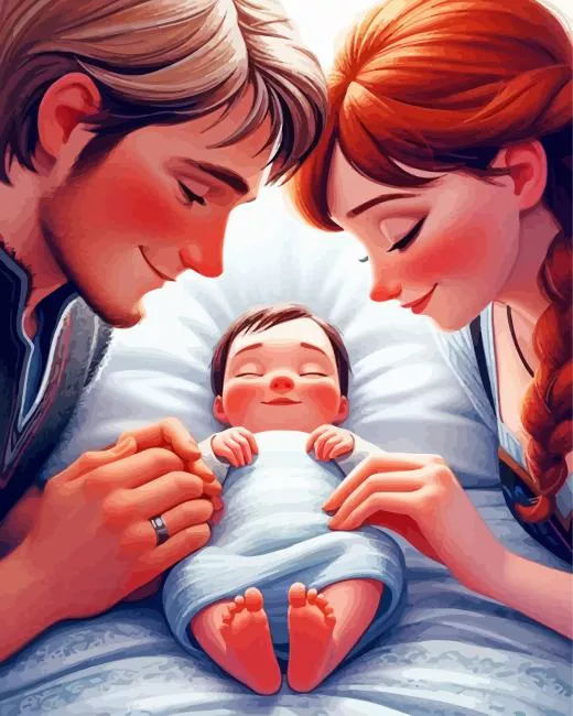 disney couple art Diamond With Numbers Disney Couple Art Diamond Painting