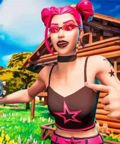Fortnite Girl Art Diamond Painting