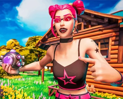 Fortnite Girl Art Diamond Painting