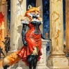 Fox Female Art Diamond Painting
