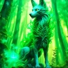 Fox Green Diamond Painting