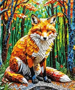 Fox Mosaic Art Diamond Painting