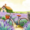 French Lavender And Bike Diamond Painting