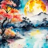 Full Moon Art Diamond Painting