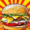 Hamburger Pop Art Diamond Painting