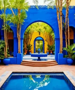 Majorelle Garden Diamond Painting